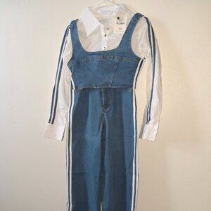 Denim two pieces set